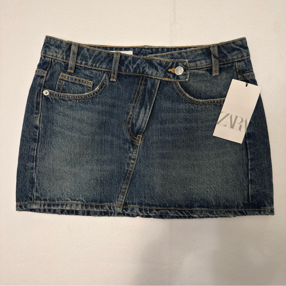 Zara Short Denim Skirt